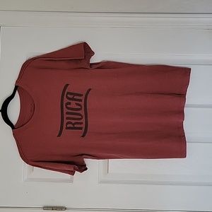 RVCA Women's Vintage Dye Red T-shirt Size Medium